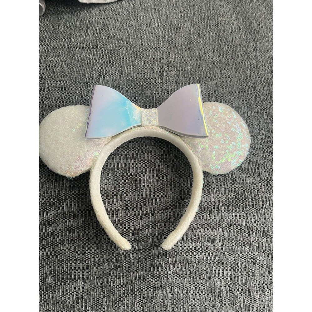 Disney Parks Edition Pink Bow Headband Minnie Mouse Sequins Ears
